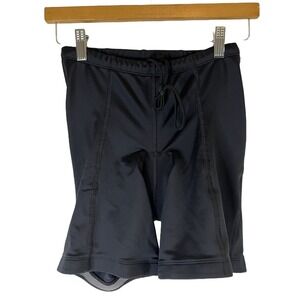Women's Black Cycling Shorts Bicyclist Athletic Sportswear Size Large Sz L
